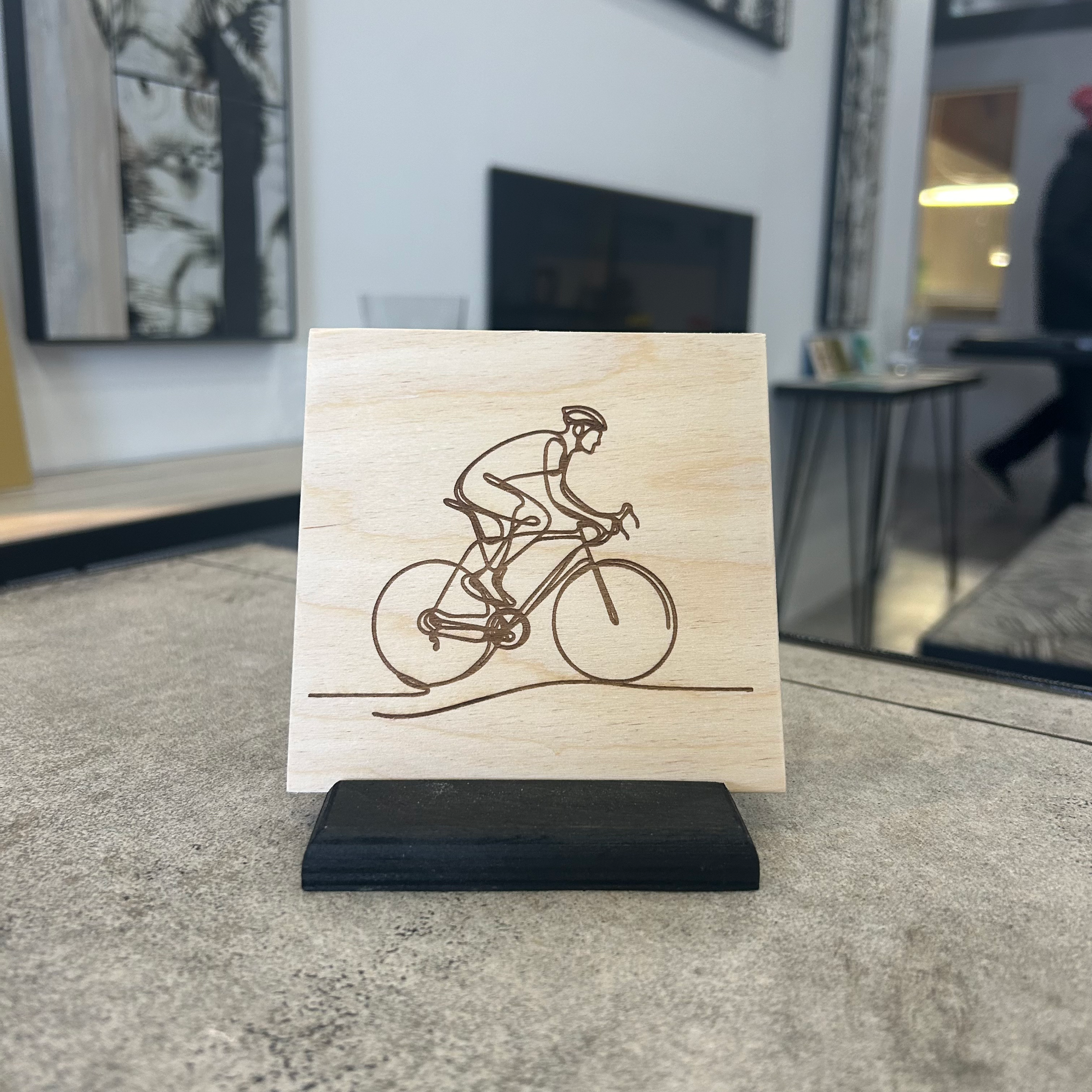 Cyclist | Line Art Tile