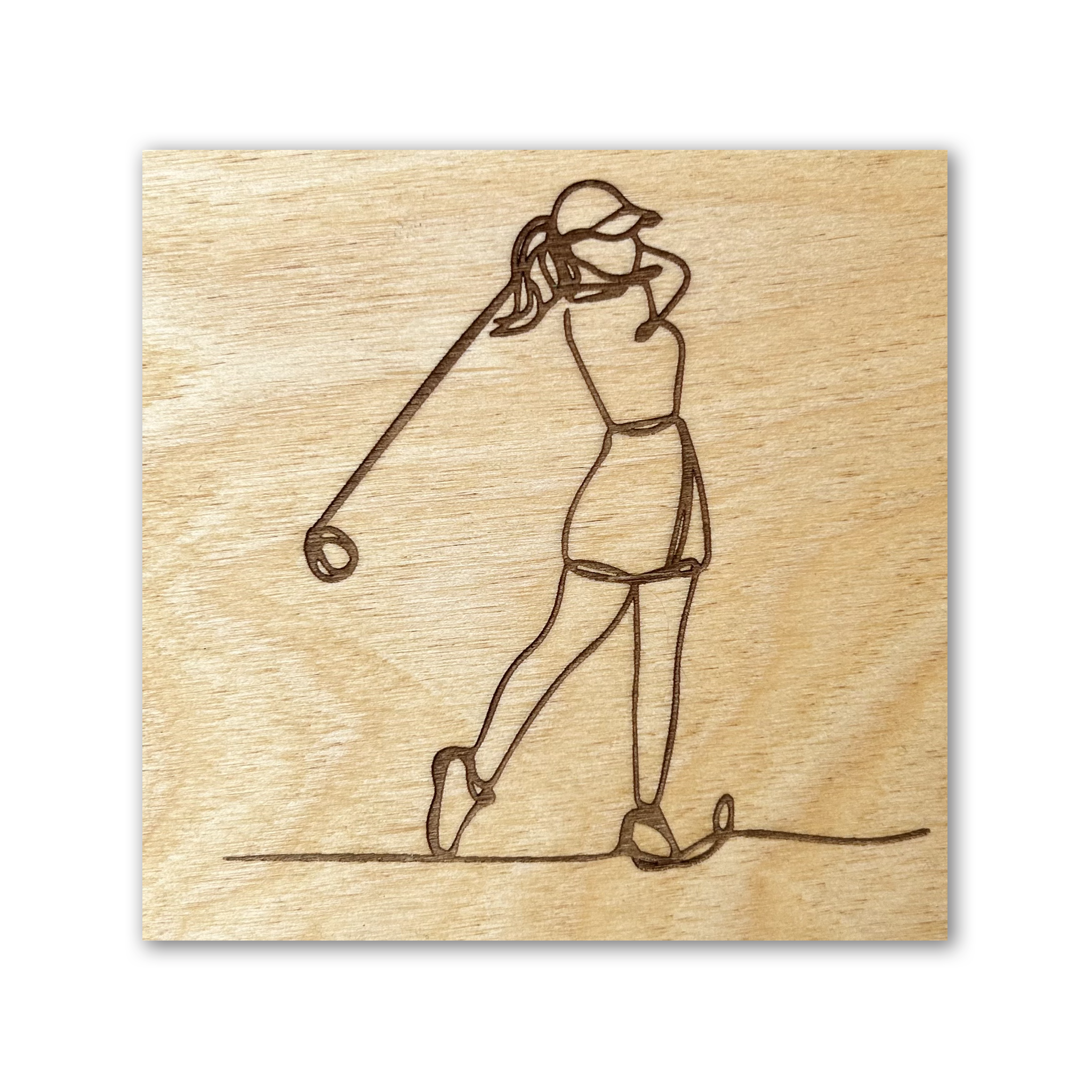 Golfer 1  | Line Art Tile