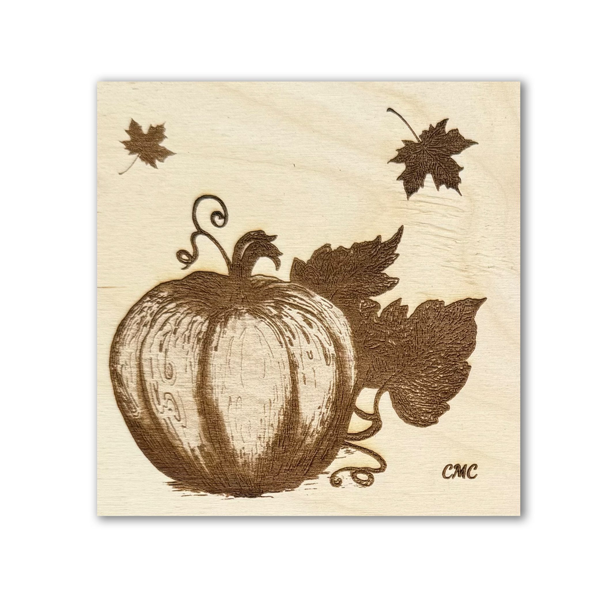 Pumpkin | Wood Art Tile