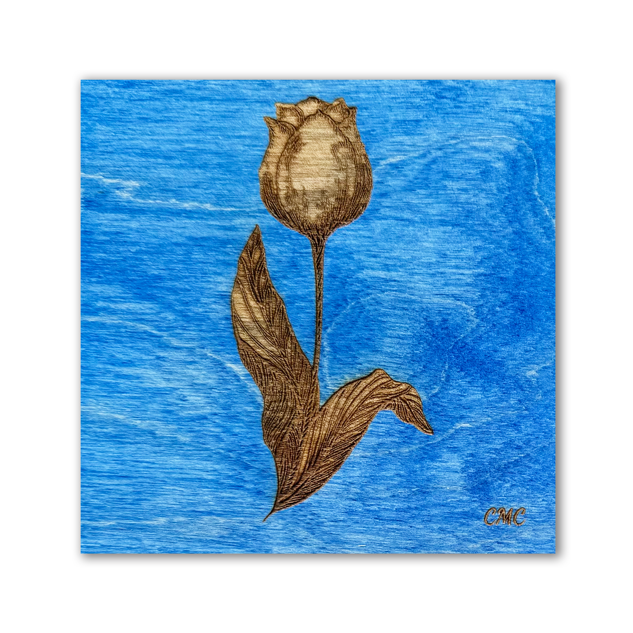 Tulip | Wood Art Tile
