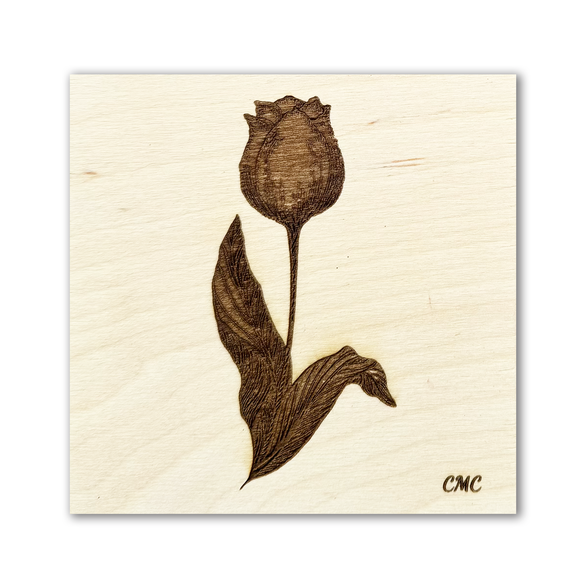 Tulip | Wood Art Tile