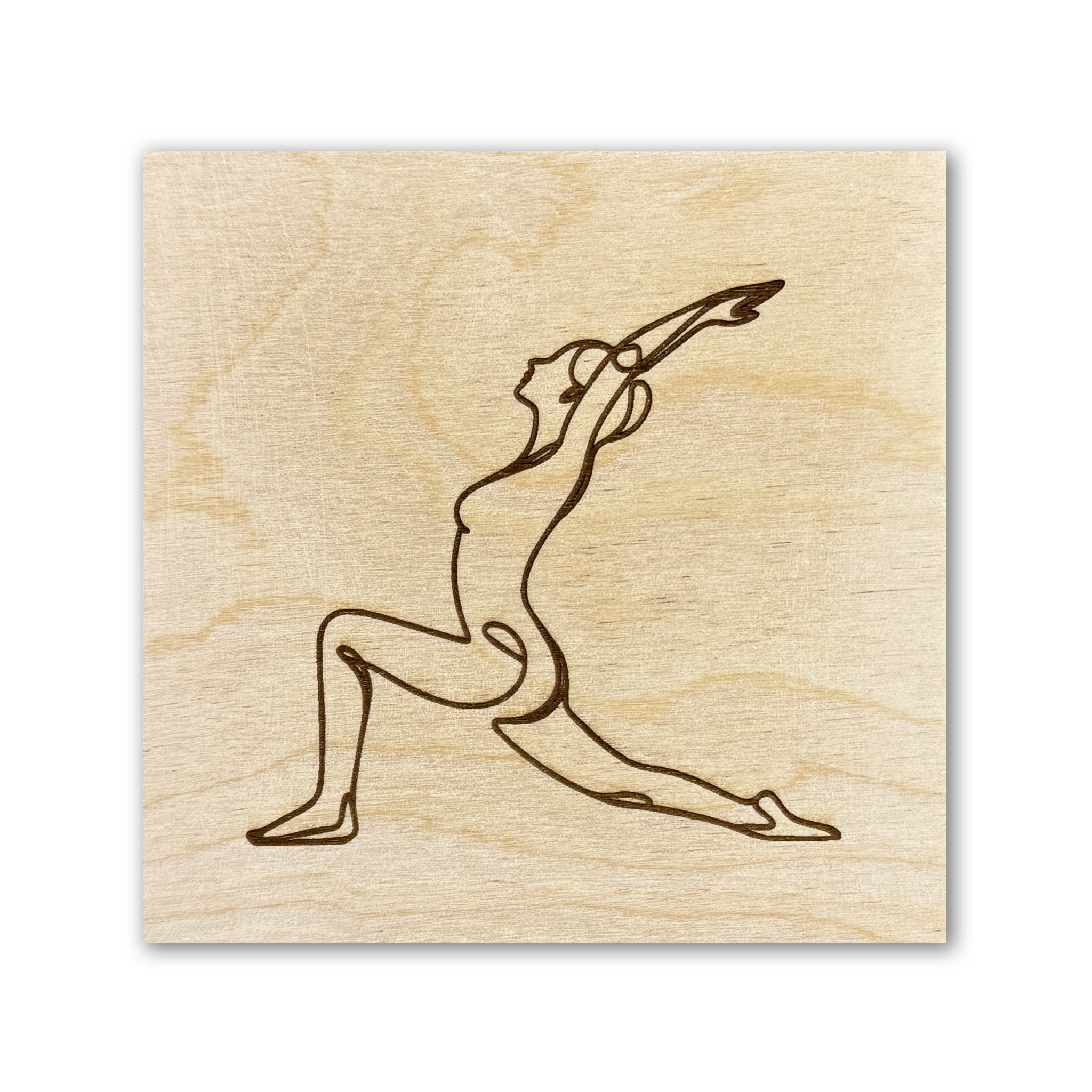 Yoga Sun Salutation | Line Art Tile