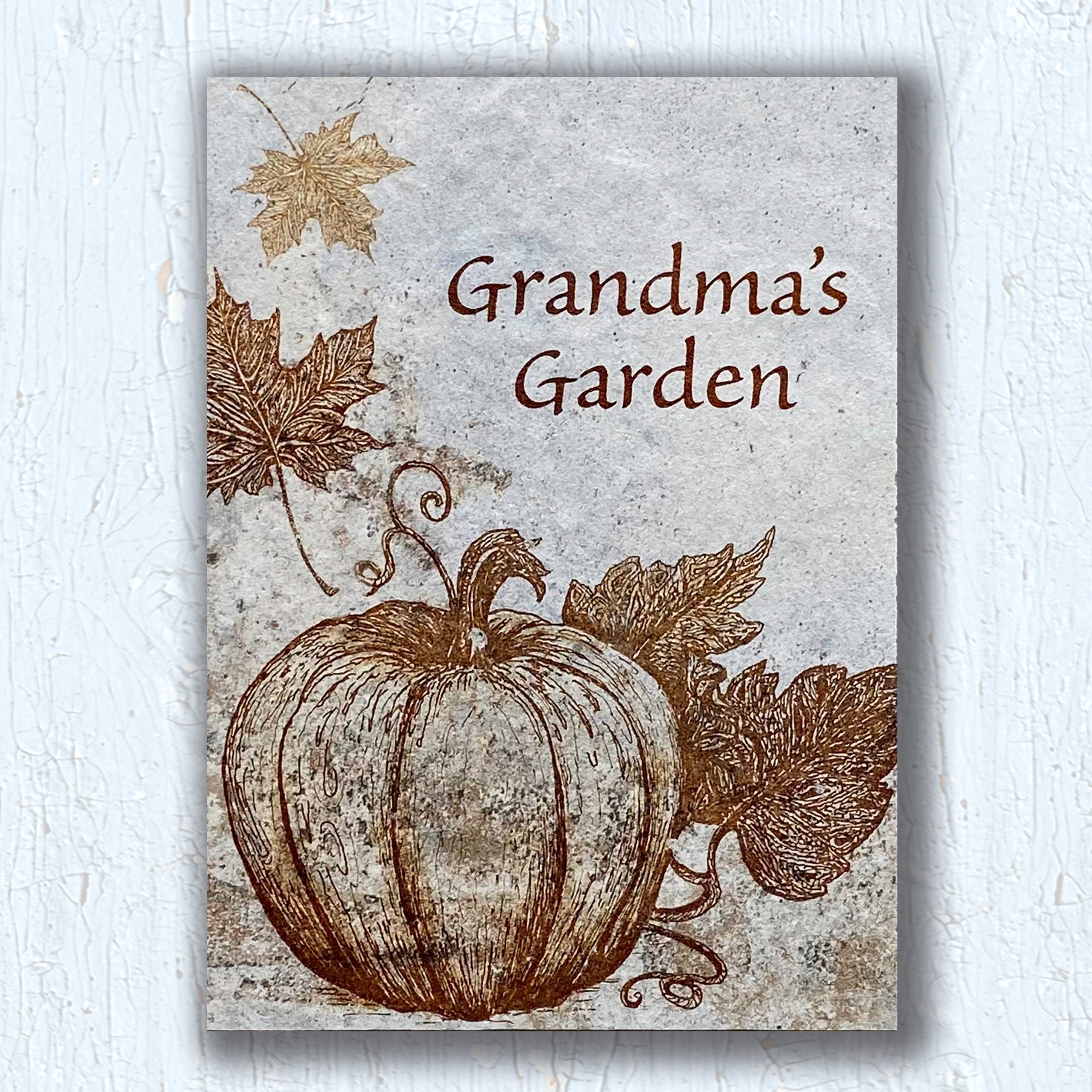 Pumpkin Garden Tile Personalized