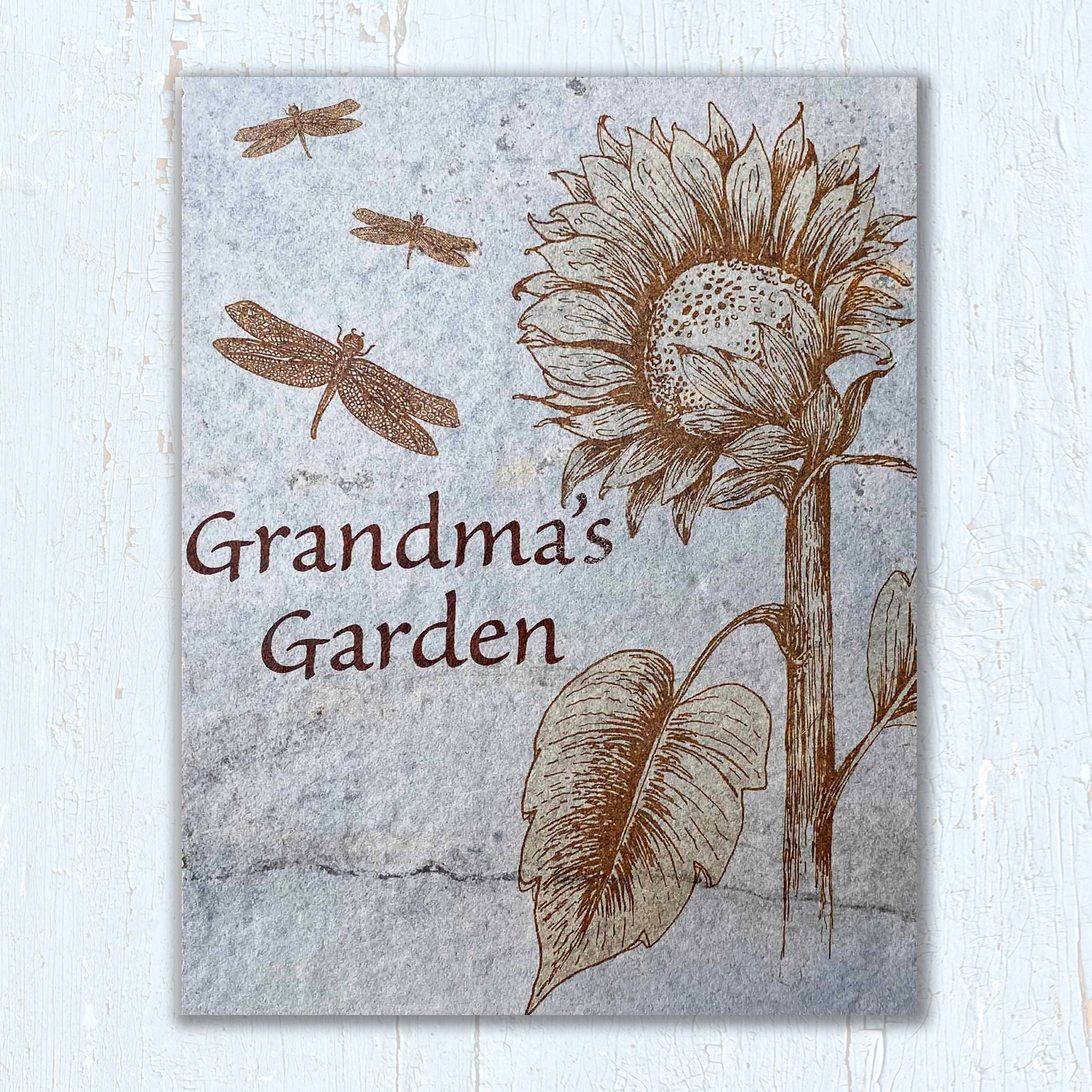 Sunflower Garden Tile Personalized